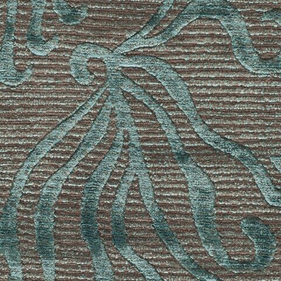 Lagoon Hand-Knotted Wool and Silk Rectangular Rug