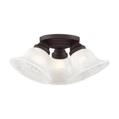 Livex Lighting Edgemont 3 - Light Flush Mount in  Bronze