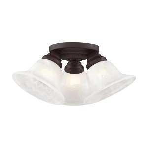 Livex Lighting Edgemont 3 - Light Flush Mount in  Bronze - 1 of 1
