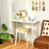 Costway Folding Table Computer Desk PC Laptop Writing Table Home Office Workstation - 3 of 4