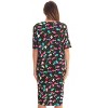 Just Love Womens Nightgown - Short Sleeve Henley Oversized Sleepwear Gown - 3 of 3