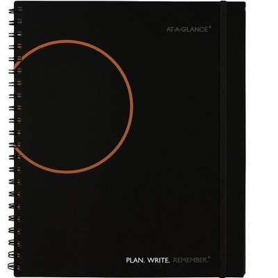 AT-A-GLANCE 2022 8.5" x 11" Planning Notebook Plan. Write. Remember. Black Refurbished 70-6209-05-22