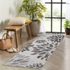 Coolmee Washable Area Rugs Non-Slip Modern Floral Indoor Rug Non-Shedding Soft Low Pile Carpet for Living Room Bedroom Home Office - 3 of 4