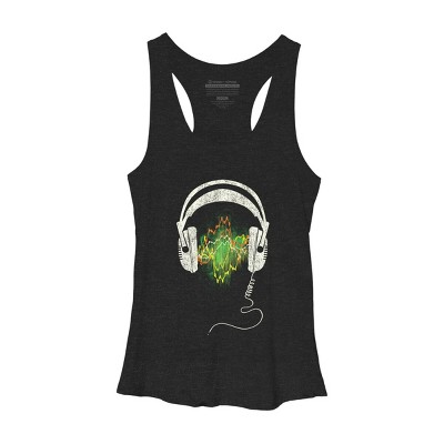 Women's Design By Humans Soundwave By DBHOriginals Racerback Tank Top