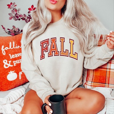Simply Sage Market Varsity Fall Ombre Sweatshirt