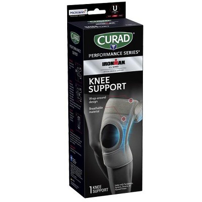 Curad Performance Series IRONMAN Universal Knee Support with Side Stablizers