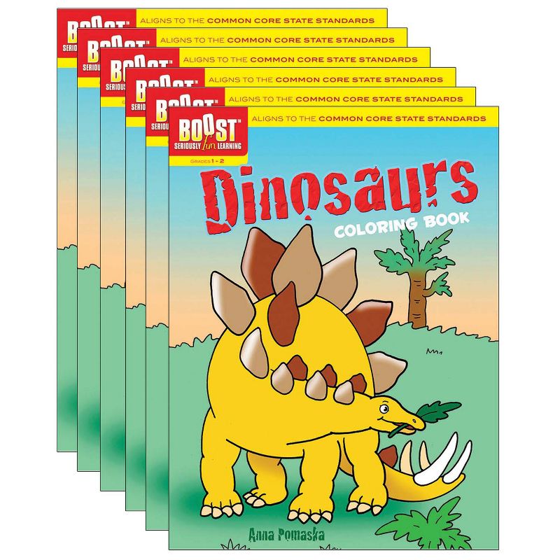 BOOST Dinosaurs Coloring Book, Pack of 6, 1 of 4
