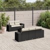 vidaXL Garden Sofa Set Black PE rattan Large Modular Garden Sofa Set - 2 of 4