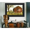 "Flag Barn" By Billy Jacobs, Ready to Hang Framed Print, Black Frame - 2 of 4