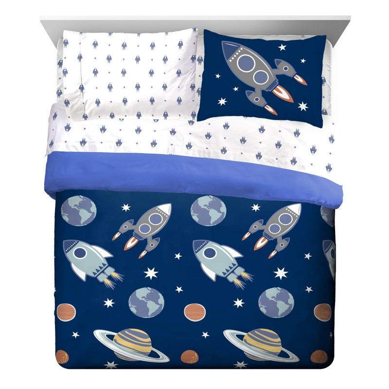 Saturday Park Outer Space 100% Organic Cotton Bed Set, 3 of 11