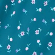 deep teal ditsy