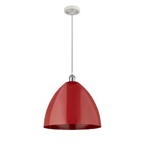 Plymouth Dome - 1 Light Cord Hung Mini Pendant In Industrial Style-18.75 Inches Tall and 16 Inches Wide - 1 of 1