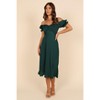 Petal and Pup Womens Mickenna Sweetheart Frill Midi Dress - 4 of 4