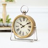 VIP Metal 9 in. White Classic Table Clock - 2 of 4