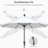 PURPLE LEAF Patio Umbrella Outdoor Table Umbrella Aluminum Frame Market Umbrella Sun Umbrella with 8 Sturdy Ribs - 4 of 4