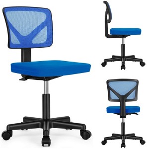CAVINAS Mesh Swivel Office Chair on Wheels,Gaming Chair with Adjustable Height and Lumbar Support,Computer Chair with Low-Back for Office - 1 of 4