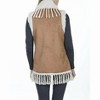 Women's faux-shearling Lined Suede Fringe Vest - Scully - 3 of 3
