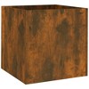 vidaXL Spacious Smoked Oak Finish Planter Box - Ideal for Indoor, Living Room, Bedroom, Office Spaces - Made from Durable Engineered Wood - 2 of 4