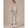 INSPIRE CHIC Women's Crochet Long Bell Sleeve Hollow Out Open Front Loose Long Sweater Cardigan - 3 of 4
