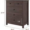 Senfot Black Dresser for Bedroom, Wood Dresser Organizer, 5 Drawer Dresser with Deep Space - 3 of 4