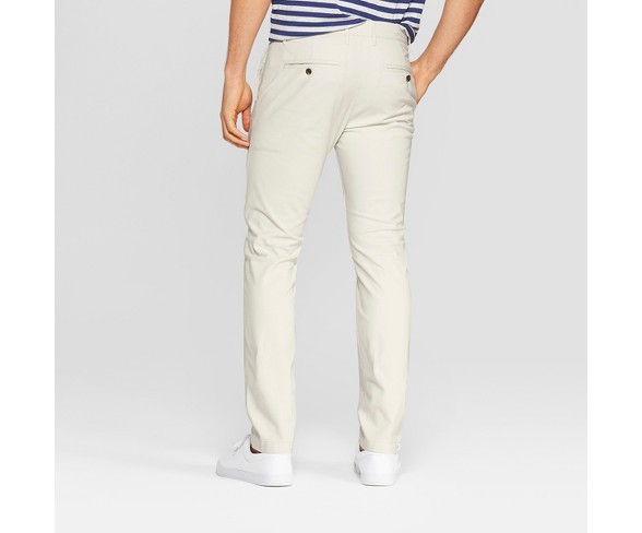 Men's 34" Regular Slim Fit Hennepin Chino Pants - Goodfellow & Co&#153; Cream 42x34