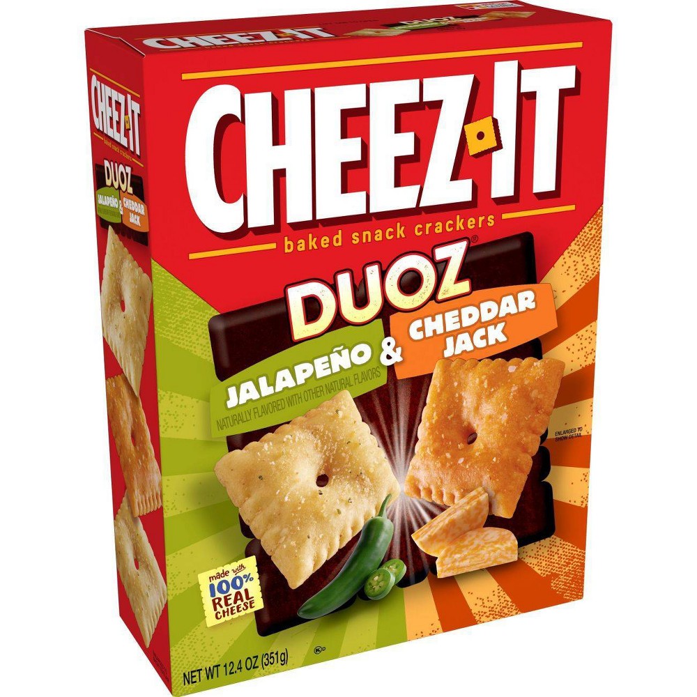 UPC 024100110605 product image for Cheez-it Duoz Jalapeño & Cheddar Jack Baked Snack Crackers - 12.4oz | upcitemdb.com