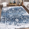 Area Rug Oriental Vintage Distressed Rug for Living Room Bedroom - 3 of 4