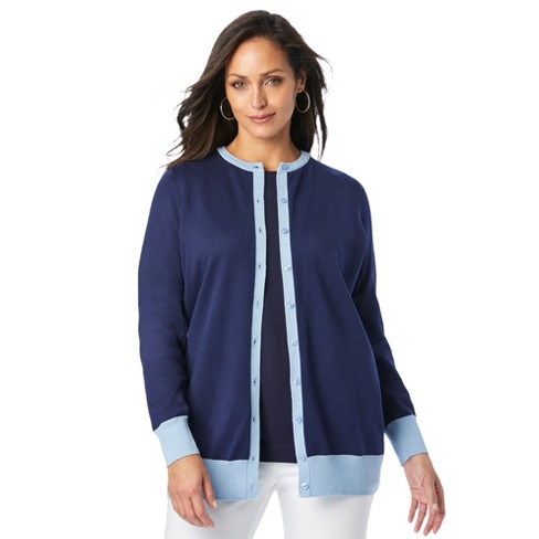 Jessica London Women's Plus Size Duster Zip Sweater : Target