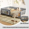 Hrinhom Twin Size Bed,Platform Bed with Bookshelf - 3 of 4