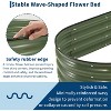 4×2×1 Ft Galvanized Steel Raised Garden Bed, Outdoor Metal Planter Box for Vegetables and Flowers - 2 of 4