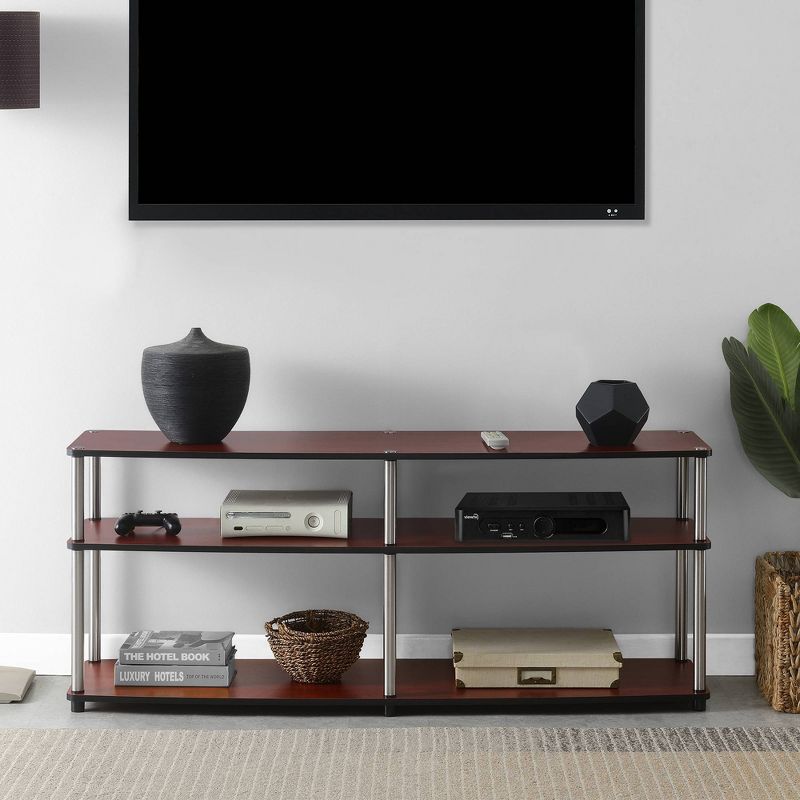 3 Tier TV Stand for TVs up to 60" - Breighton Home, 3 of 6