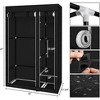 Fabric Wardrobe with Zipper, Shelves & Clothes Rail - Freestanding Closet for Bedroom/Dressing Room - 2 of 4
