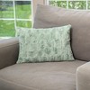 HGTV Art Deco Brushed Faux Fur Pillow Snowbound 14 x 20 inches - 2 of 4