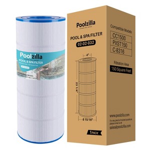 Poolzilla Replacement Pool Filter for PLFPXST150, Hayward X-Stream CC1500, CC-1500-E, Waterway Pro Clean 150, Unicel C-8316, Filbur FC-1286 - 1 of 4