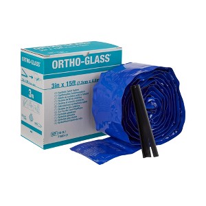 ORTHO-GLASS Padded Splint Roll 3" x 15' Fiberglass White OG-3L2, 2 Ct - 1 of 3