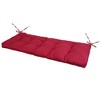 NewHome"Non-Slip Bench Seat Cushion with Ties for Indoor/Outdoor Furniture, 51.18x19.68in for Patio/Garden"red 8cm thick - 4 of 4