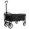 SKRAN Outdoor Sport Foldable All Terrain Pulling Pull-Along Wagons with Strapping System,Weight Capacity 225 LBS for Shopping,Garden,Camping - 4 of 4