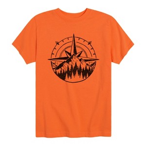 Boys' - Instant Message - Compass Nature Scene Short Sleeve Graphic T-Shirt - 1 of 4