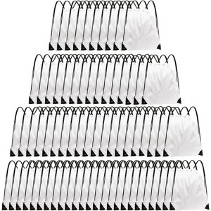 Bulk Drawstring Bags for Party Favors, Lightweight Sackpacks for Gym, School Events, Team Sports & Giveaways - 1 of 4