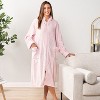 PAVILIA Womens Housecoat Zip Robe, Fleece Zipped Up Front Bathrobe, Plush Warm Long Zipper House Coat Lounger Pockets - 3 of 4