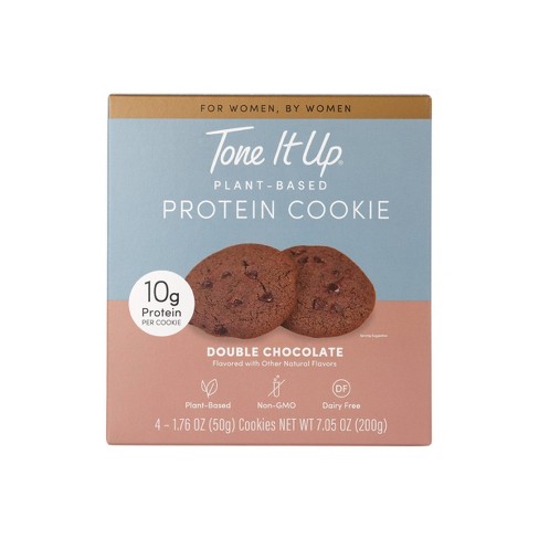 Tone It Up Plant Based Protein Cookies - Double Chocolate Chip - 4ct - image 1 of 4