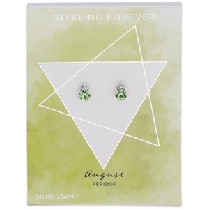 SHINE by Sterling Forever Sterling Silver Birthstone Studs - 1 of 2