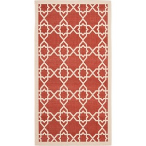 Courtyard CY6032 UV & Stain Resistant Non-Shedding Power Loomed Indoor/Outdoor Rugs - Safavieh - 1 of 3