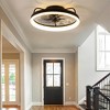 Airsurfer Flush Mount Ceiling Fan with Lights, Remote Control, 6-Speed Smart Low Profile Fan for Bedroom, Quiet Modern Indoor Fan - 2 of 4