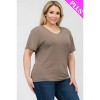 Slickblue Women's Plus Size Short Sleeve Tee, Soft Stretch Fit, Classic Round Neck, 10 Color Options, Size 1XL-3XL - 3 of 4