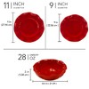 Certified International 12pc Perlette Melamine Dinnerware Set Red - 4 of 4