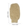 Unique Bargains Shower Gloves for Bath 8.66"x4.33" Gray Brown Beige 3 Pcs - 4 of 4