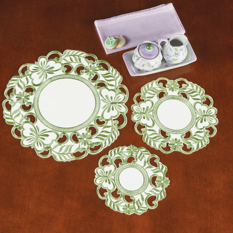 Collections Etc Butterfly Fern Table Linens, 2 of 4