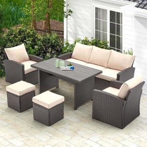 EROMMY 6 Pieces Patio Furniture Sets - 1 of 3