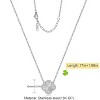 HTUTWOO Clover Pendant Necklace for Women 18K Gold Plated Four Leaf Clover Necklaces Lucky Simple Jewelry Gifts for Women - 2 of 4